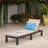 Patio PE Rattan Chaise Lounge With Water-Repellent Cushion And Sturdy Iron Frame For All-Season Outdoor Relaxation-1975519135