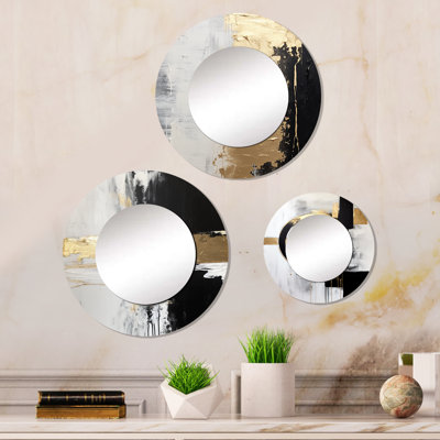 Elijyah Metal Round Mirror