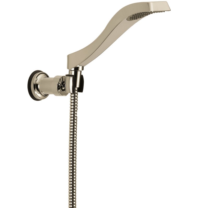 Douche à main à jet simple Dryden, Nickel poli brillant
