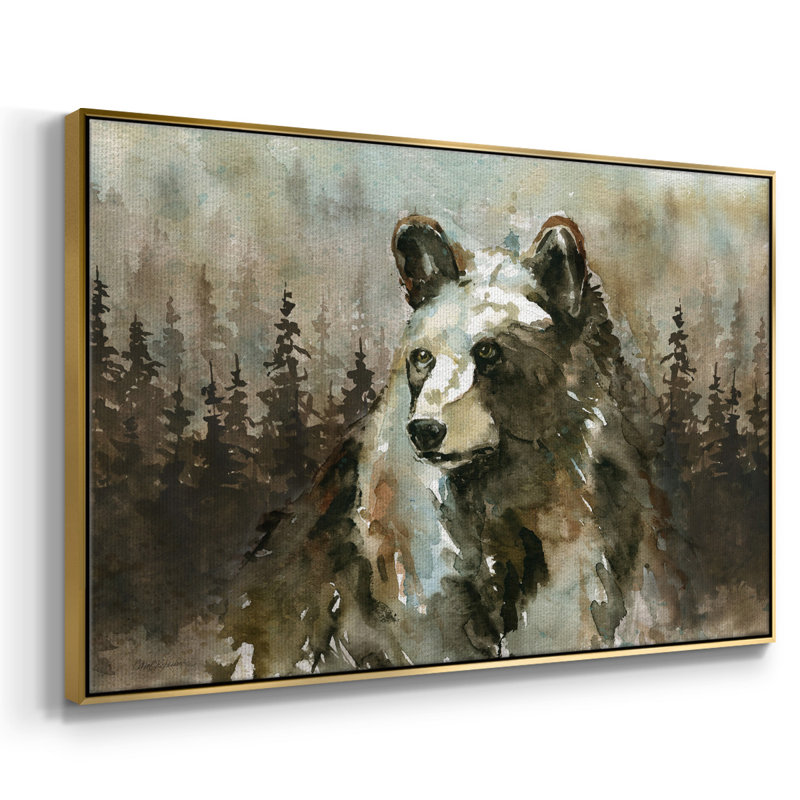 Lodge Twilight II, peinture sur toile encadrée, H 27 po x l 41 po x P 2 po, Encadrement doré