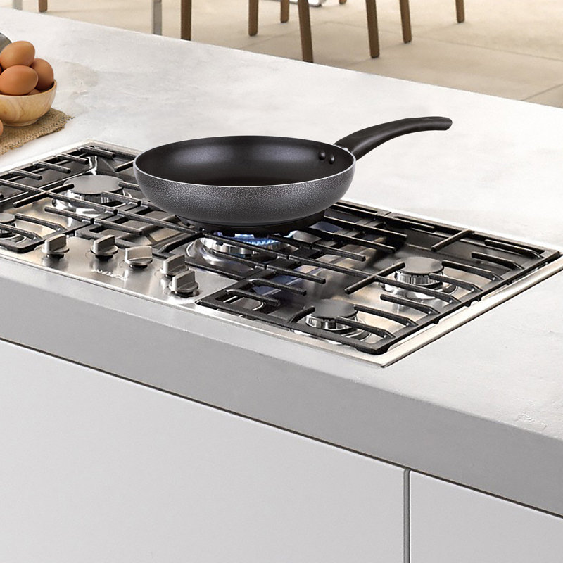 Aluminium antiadhésif 11 po Brentwood Wok gris, H 4,2 po x l 10,2 po x L 17,6 po