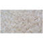 Mosaic Leather Cowhide Chevron Area Rug in Light Beige/Ivory-107096413