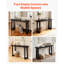 Console de 46 po, bureau moderne derrière le canapé, bureau d'entrée rectangulaire en bois, support de table pour canapé long et étroit pour couloir, chambre à coucher, salon, vestibule, assemblage facile, noir