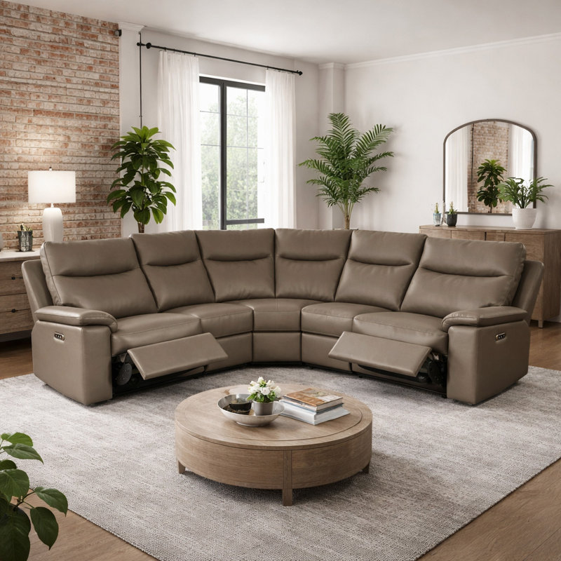 5 Seater Corner Sofa, Taupe