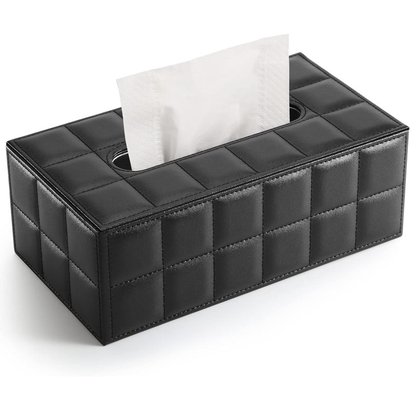 Tissue Box Cover, Black