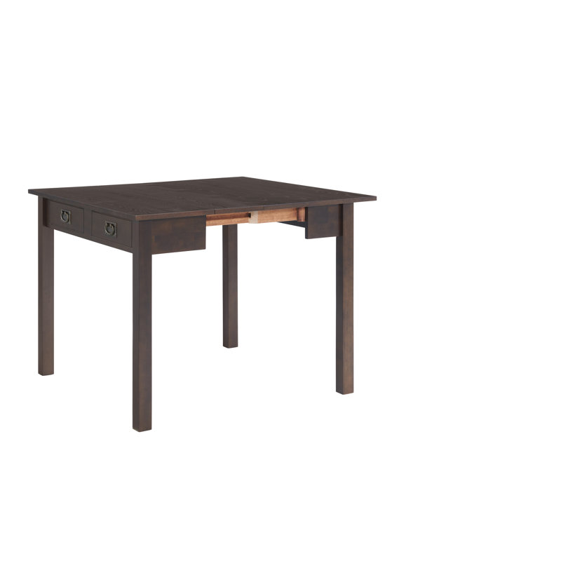 Espresso Wood Extendable Dining Table with Leaves