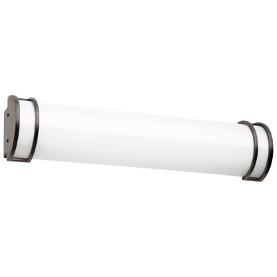 Éclairage de salle de bain 1 lumière DEL à intensité variable noir