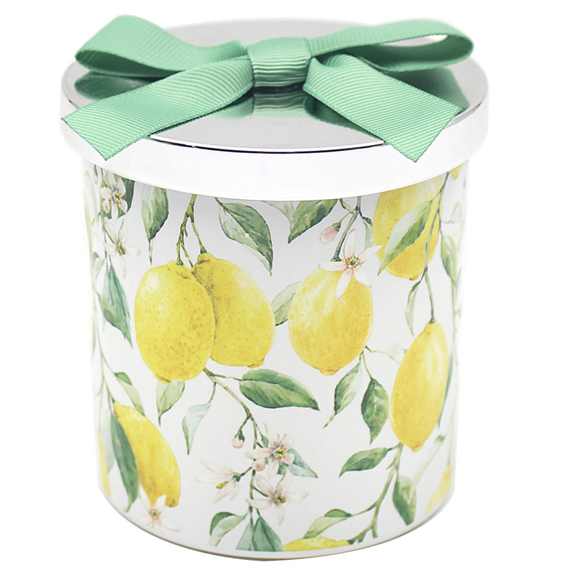 Scented Jar Candle with Glass Holder