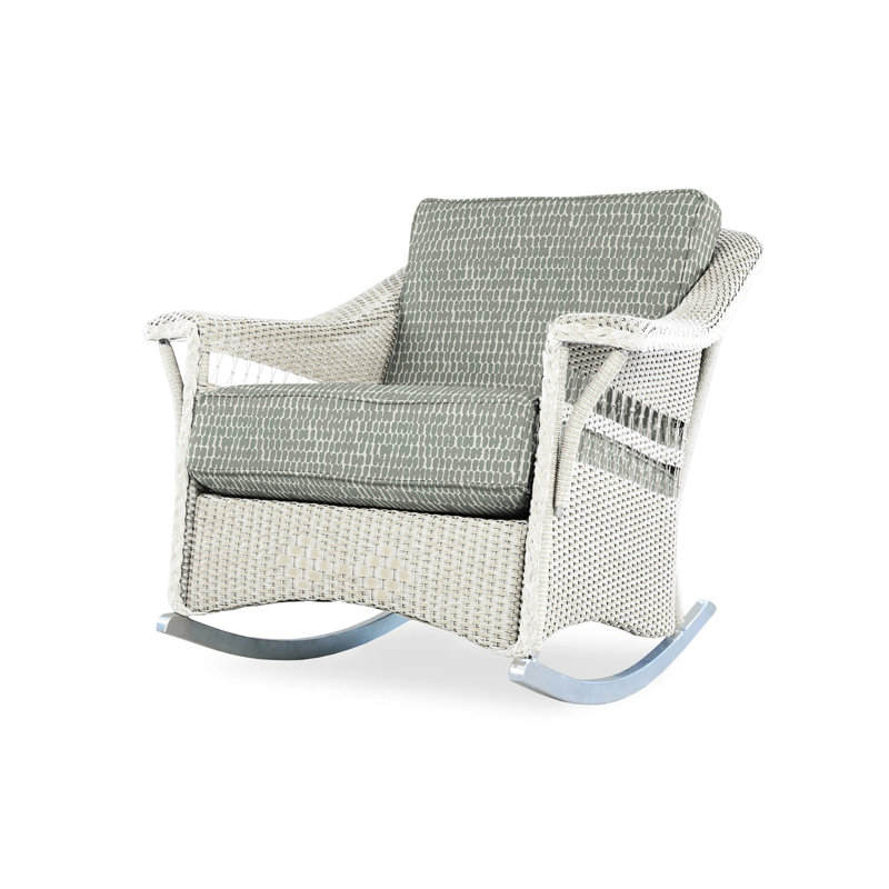 Nantucket Outdoor Rocker Chair, Callen Driftwood, Antique White