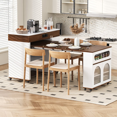 110.5 cm W Kitchen Island with Top