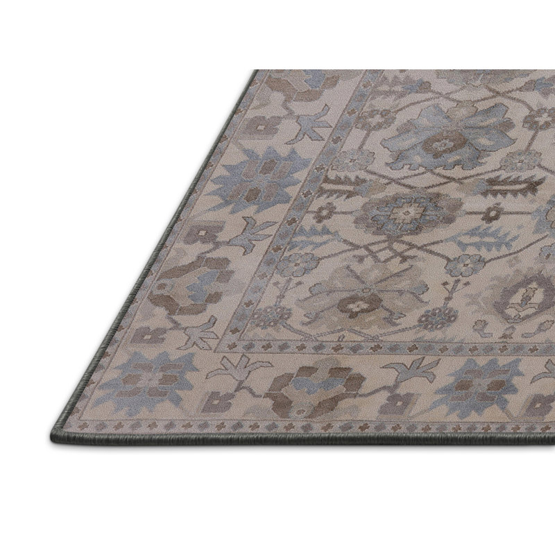 Tapis oriental beige / brun / bleu Arek, Rectangle 2 pi x 4 pi