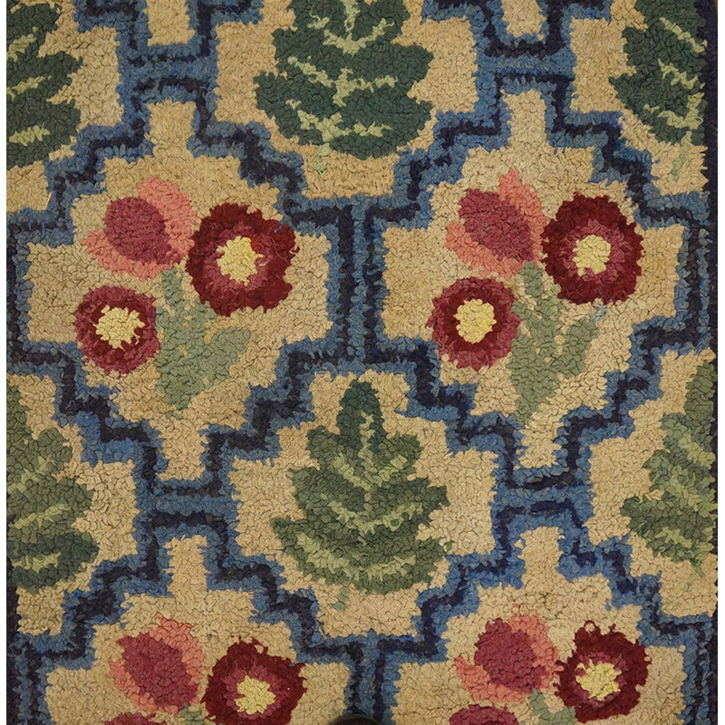 Tapis crocheté de petite taille ivoire