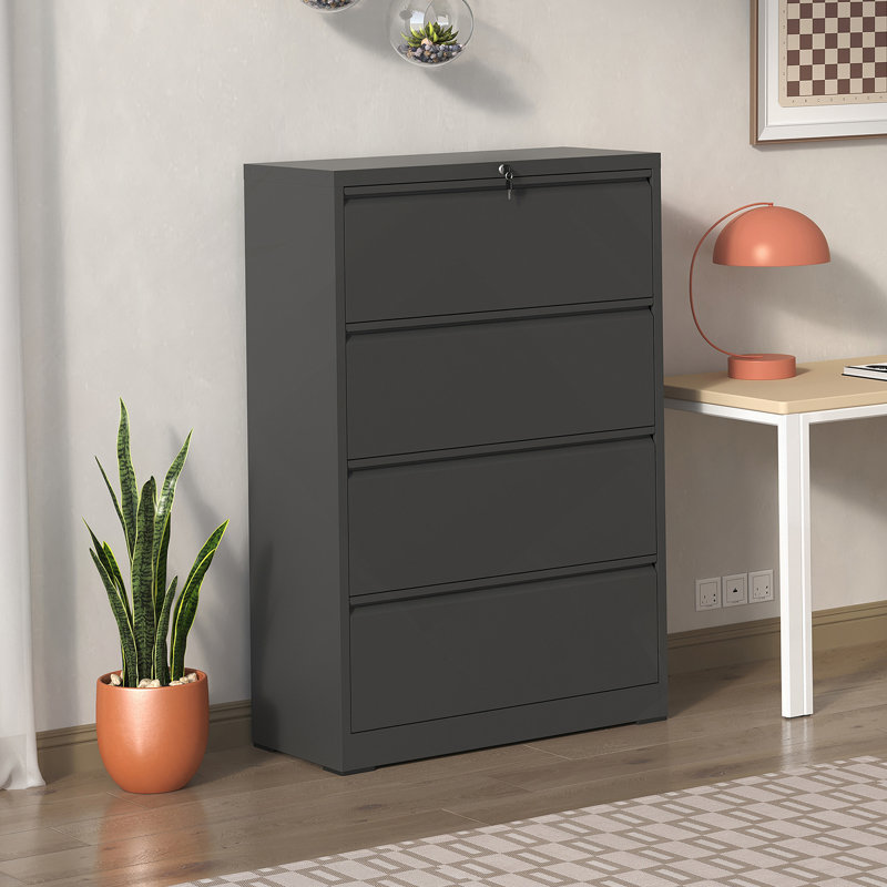 High - Quality 4 - Drawer Lateral File Cabinet With Lock For Home And Office Use, Ensuring Secure And Efficient Storage