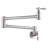 ARCORA Wall Mounted Pot Filler Brass Folding Kitchen Faucet with 2 Handles-101986411