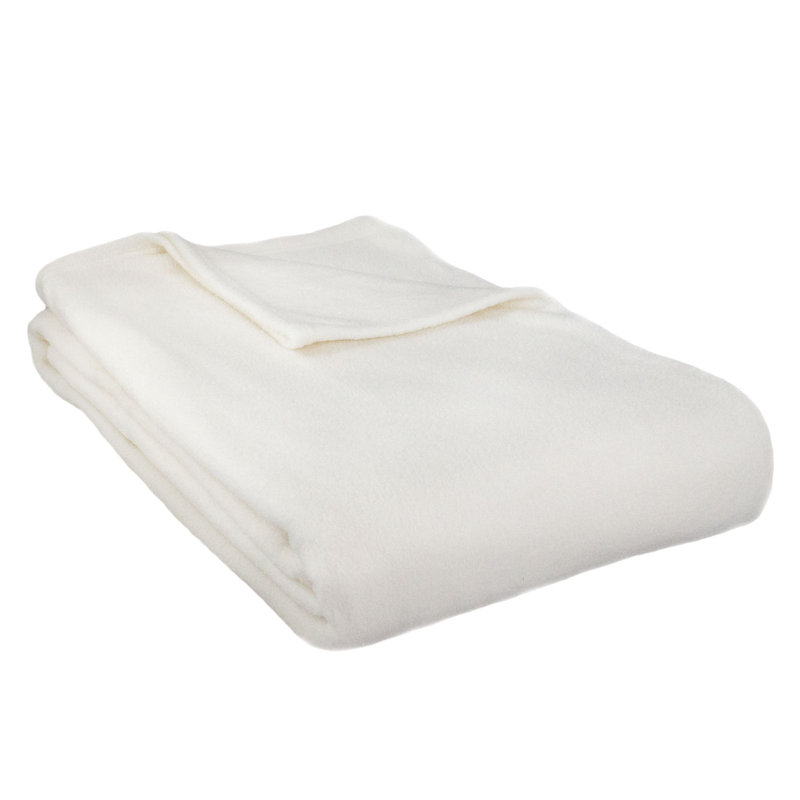 Couverture polaire Alta Hotel, Simple, Ivoire