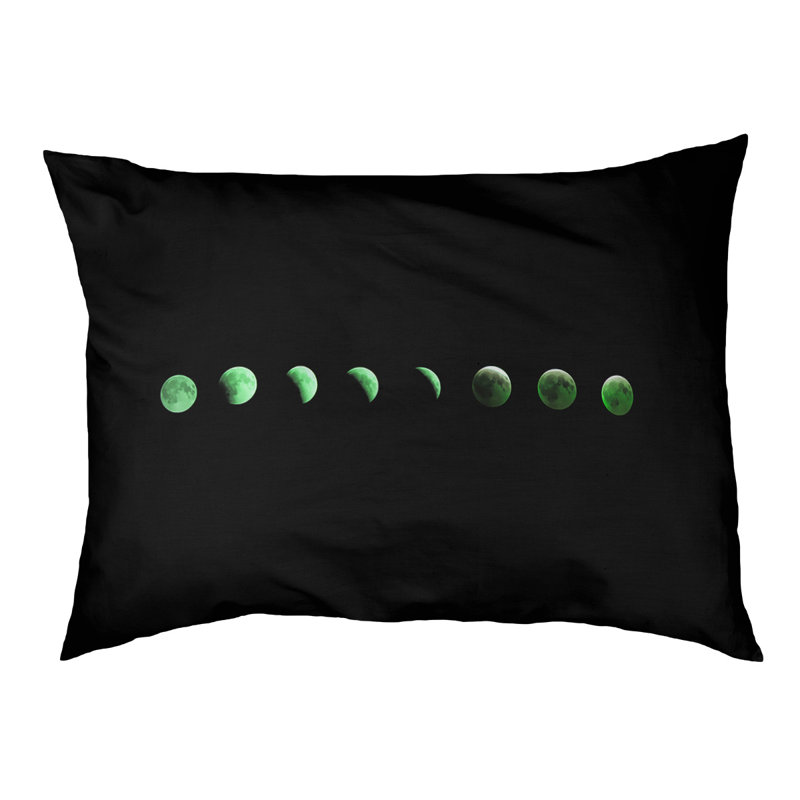 Oreiller en phases Catalano Moon, Grand (H 14 po x l 42,5 po x P 32,5 po), Vert