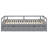 Extending Wooden Daybed with Trundle, Gray Finish-763770595