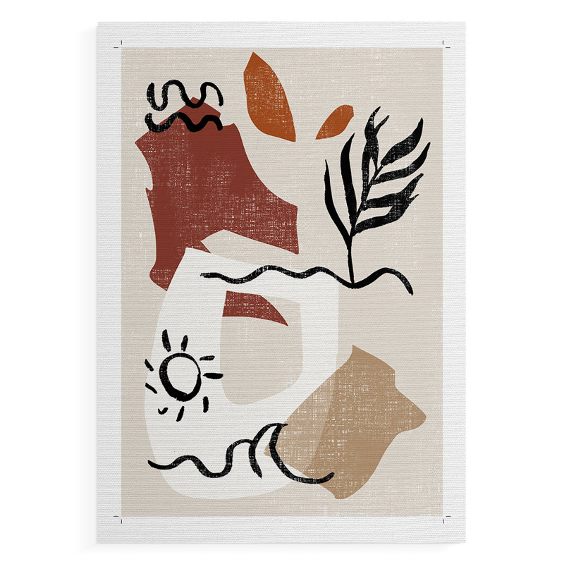 Soft Palms IV -Canvas Print Only - NOT FRAMED, 18" H x 12" W