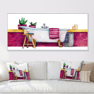 «Natural Bathroom Decor III», peinture sur toile
