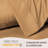 LuxClub 2 PC Gold Queen Performance Microfiber Solid Pillowcase Set-119874927-119874930