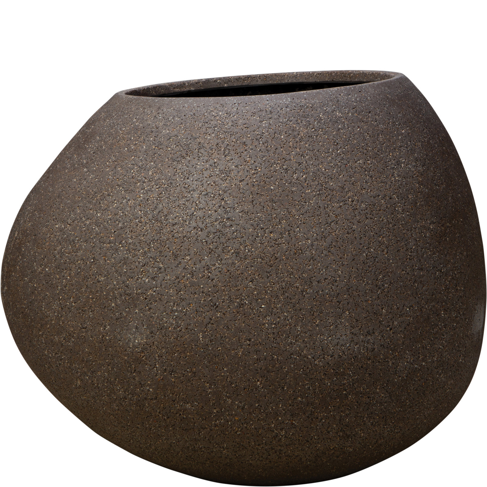 26 in. Lightweight Rock Garden Planter, Brown