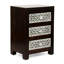 Table de chevet 3 tiroirs en bois