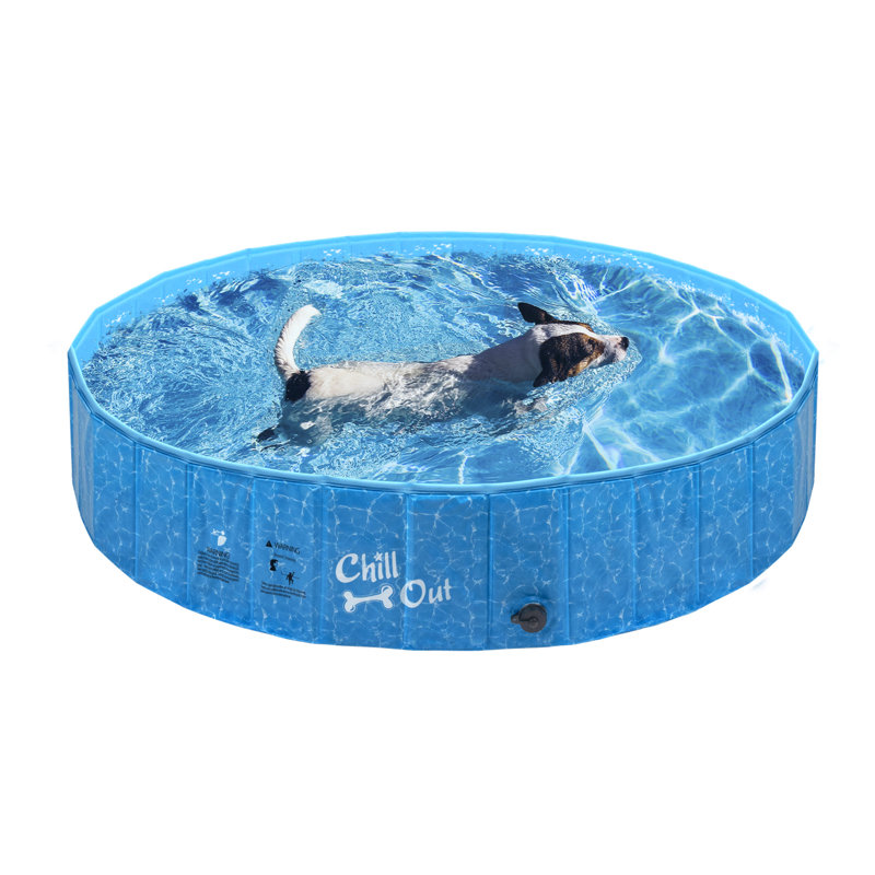 Piscine pour animaux de compagnie pliable pour enfants et chiens 3 tailles, 31,5 po x 9,8 po
