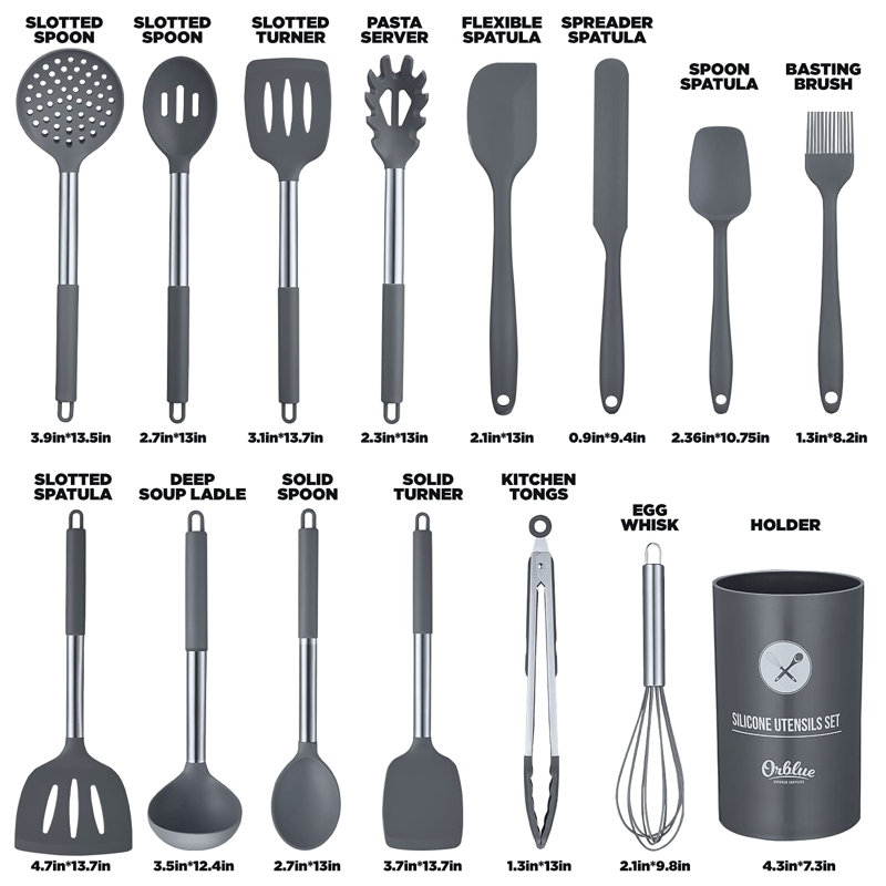 Artechworks 14 Utensil Set, Grey