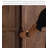 Classic Simple Black Walnut Color Wardrobe