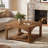 31.5" Solid Wood Coffee Table, Square Center Table