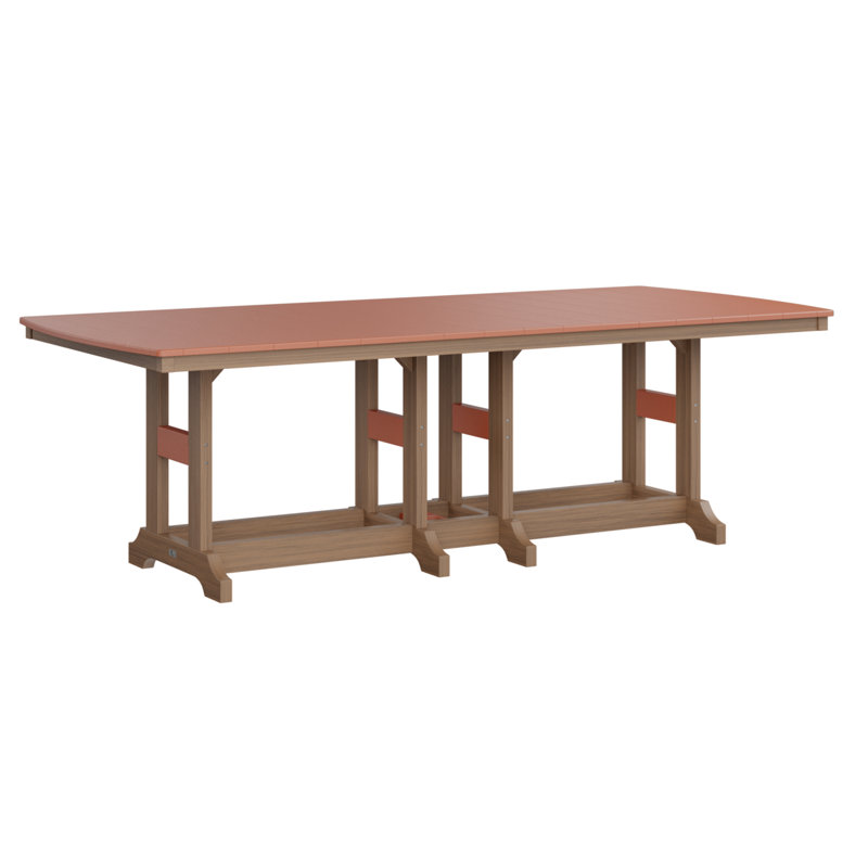 Garden Classic Outdoor Bar Table, Antique Mahogany, Mango Orange