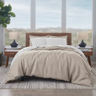  French Linen Cotton 3-Piece Duvet Cover Set
