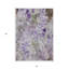 Tapis extérieur lavable floral mauve lavande et artichaut 5 pi x 8 pi