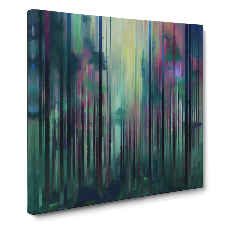 Forest Glitch - Wrapped Canvas, 35cm H x 35cm W x 3cm D
