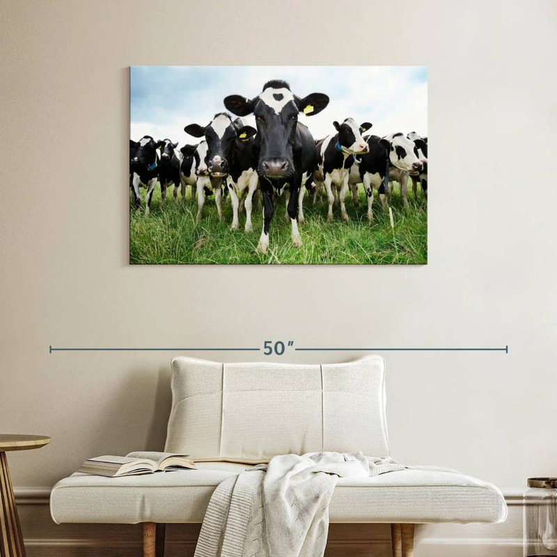Brampt Holstein Cows, 26" H x 39" W