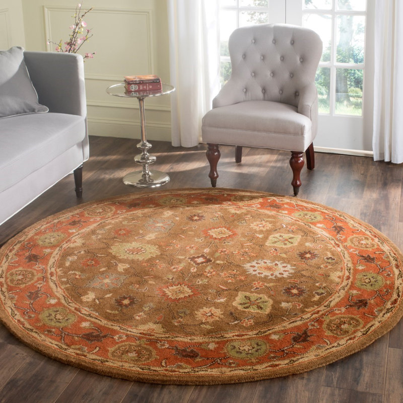 Tapis oriental en laine touffeté à la main Cranmore, Rond 6 pi