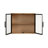 Brogan Modern Storage Wall Cabinet with Glass Doors