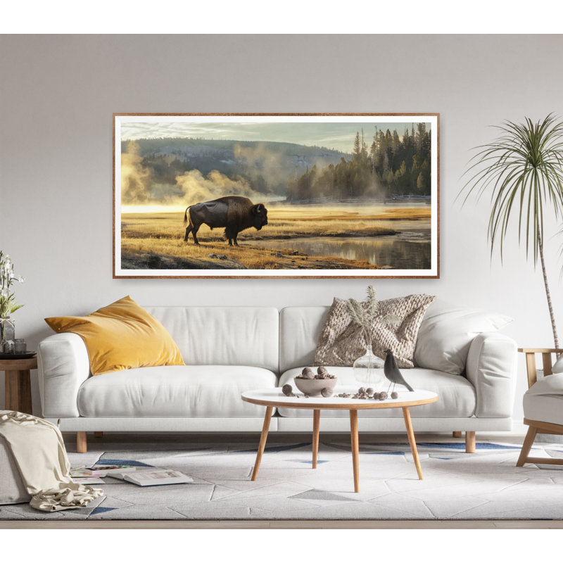 «Yellowstone National Park», très grande affiche murale horizontale, Toile tendue, H 28 po x l 56 po x P 1,5 po