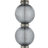 Modern Mirrored Top Side Table with Metal Base Contemporary Orb Accent Table-336233578-342056152