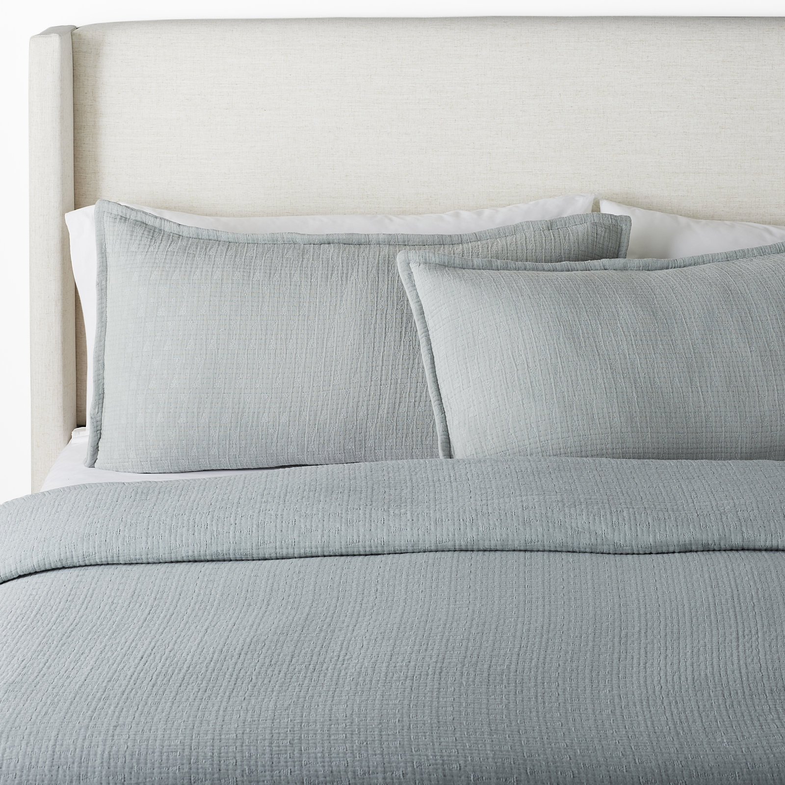 Jenera Cotton Coverlet Set, Twin Coverlet, Mineral