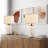 Ensemble de 2 lampes de table et table de chevet entièrement réglable