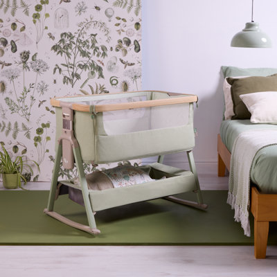 Tutti Bambini Cozee Air 2 Bedside Crib - Soft Walnut / Cocoa
