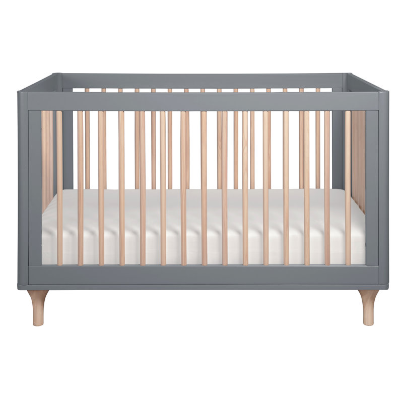 Lolly Convertible Standard Crib Nursery Furniture Set, Gray