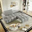 Canapé-lit 90,2 po 4 places en tissu Teddy-683968905
