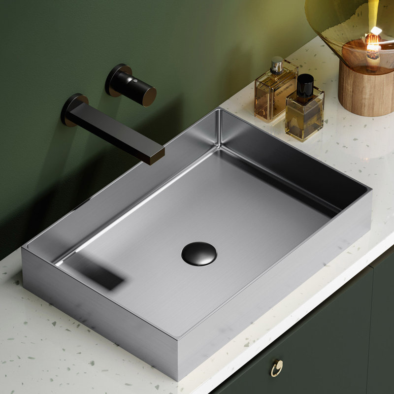 Grazia 21.6'' L Bathroom Sink, Rose Gold