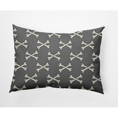 Cross Bones Indoor/Outdoor Throw Pillow