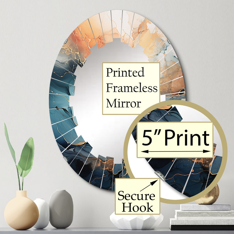 Meitner Oval Mirror, 30" x 20"