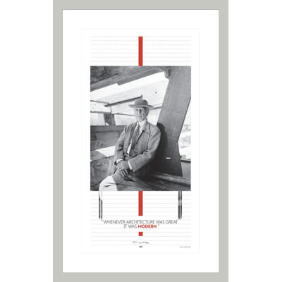 «Great Architecture» par Frank Lloyd Wright - Reproduction giclée encadrée