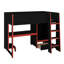 Lit mezzanine double avec bureau