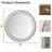 Wooden Farmhouse Round Wall Mirror-1466417827